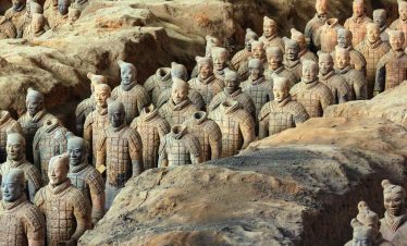 Vast Terracotta Army display, Xi’an, China.