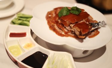 Chinese cuisine Peking Roast Duck.