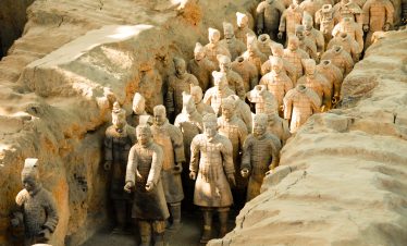 Vast Terracotta Army display, Xi’an, China.