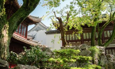 Yu Garden traditional architecture in Shanghai, China