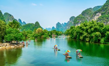 Beautiful scenery and natural scenery of li river-Guilin