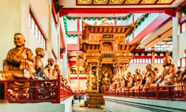 Ancient monks at Lingyin Temple, Hangzhou
