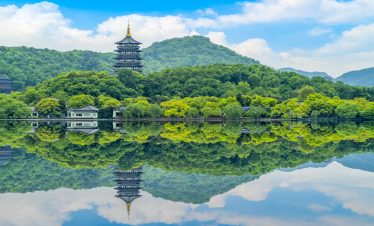 Landscape Architecture and Beautiful Landscape of West Lake in Hangzhou