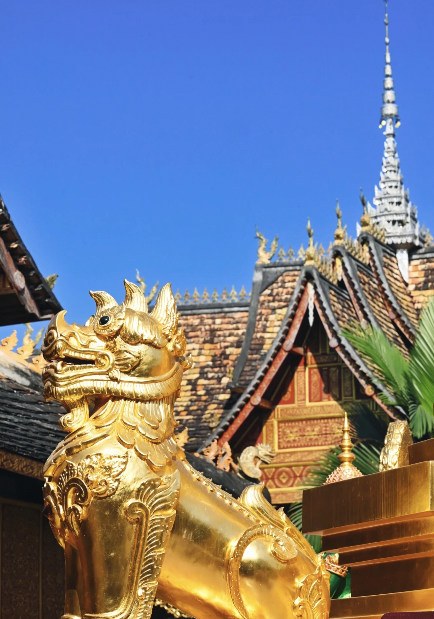 Architecture close-up at Xishuangbanna Dai Ethnic Garden