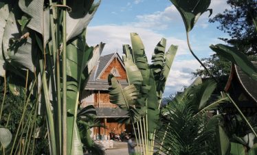 Manyuan Village hidden behind banana leaves in Xishuangbanna Yunnan