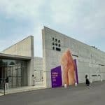 The minimalist and modern design of the 798 Cube Exhibition Hall, Beijing, China.