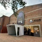 The theater in 798 Art District, Beijing, China, hosting contemporary exhibitions.