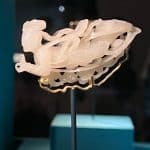 A jade sculpture of Chang'e, the Moon Goddess, displayed at the Shanghai Museum, China.