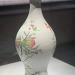 A beautifully decorated ceramic vase housed in the Shanghai Museum, China.
