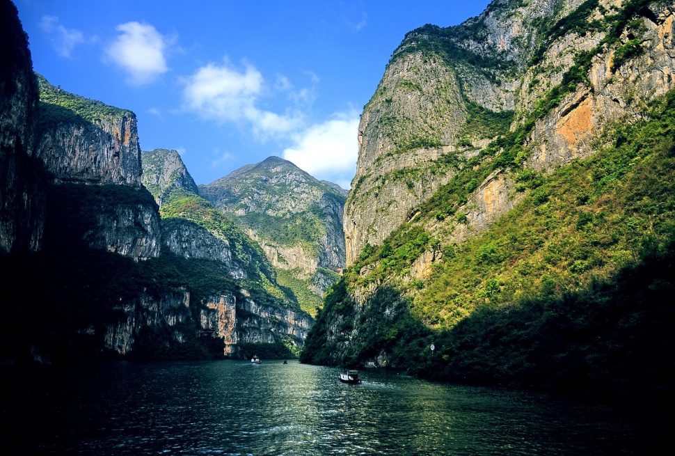 Scenic view of the Three Gorges on the Yangtze River in Yichang, China