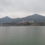 The serene landscape of West Lake in Hangzhou, China, known for its natural beauty.